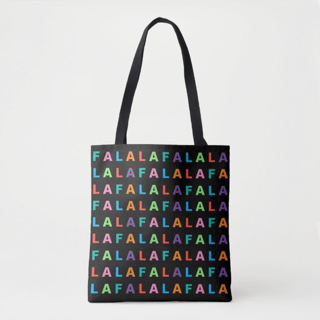 Funky Färgglad Kul FA LA LA Höckelsäsong Tygkasse (Framsida)