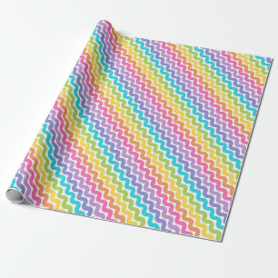 Funky Färgglatt Mönster Presentpapper