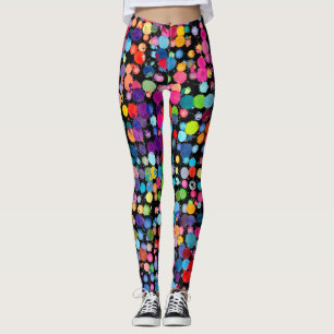 Funky färgsprut leggings