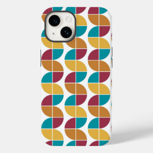 Funky färgstark 70-sekunders Vintage Geometric Mön