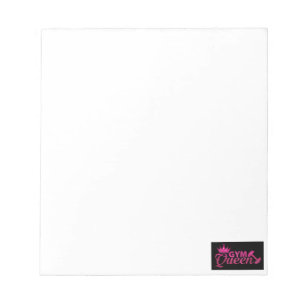 Funky faux shock rosa Gym drottningsläkt papper Anteckningsblock