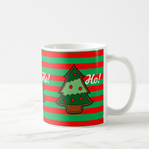 Funky Festive Rand och Träd Kaffemugg