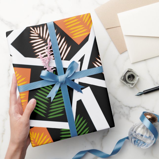 Funky Fjäderlöv  Presentpapper (Gifting)