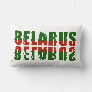 Funky Flag Färger Belarus Беларусь Kudd Kudde