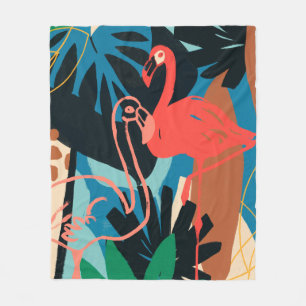 Funky Flamingo Fleecefilt