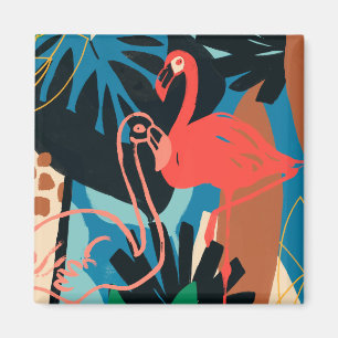 Funky Flamingo Magnet