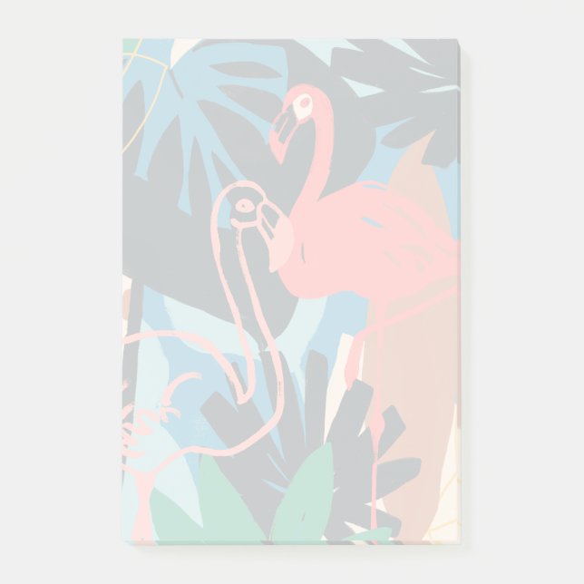 Funky Flamingo Post-it Block (Framsida)