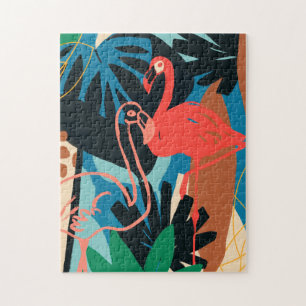 Funky Flamingo Pussel