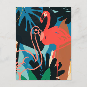 Funky Flamingo Vykort