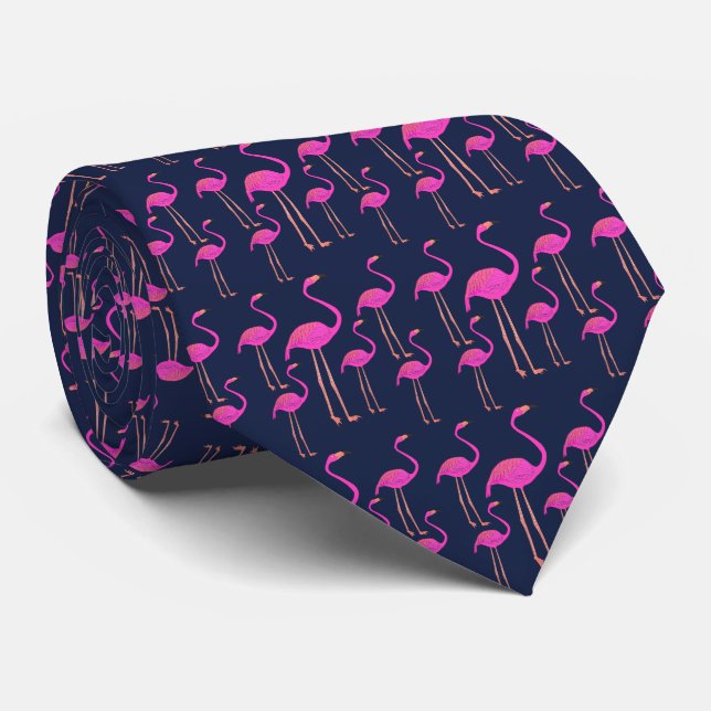 Funky Flamingos Tie Slips (Rullad)