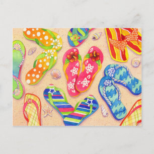 Funky Flinflip flops Vykort