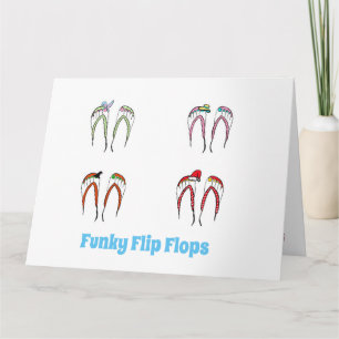 Funky Flip Flop Välkomstkort Kort