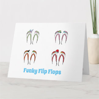 Funky Flip Flop Välkomstkort Kort