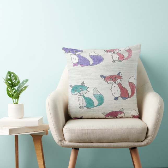 Funky Foxes Dekorativ kudde (Stol)