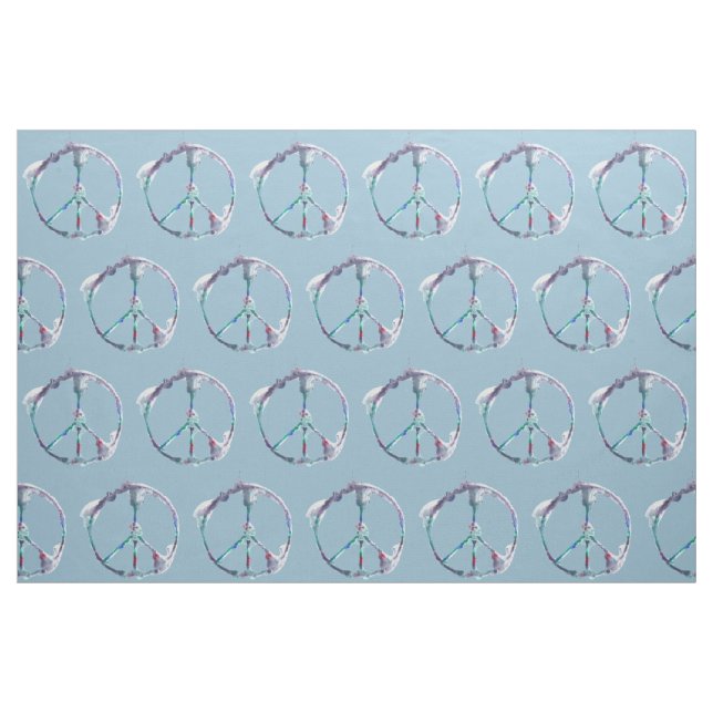 Funky Fredstecken Smuddad vattenfärgsstruktur Tyg (Fat Quarter)