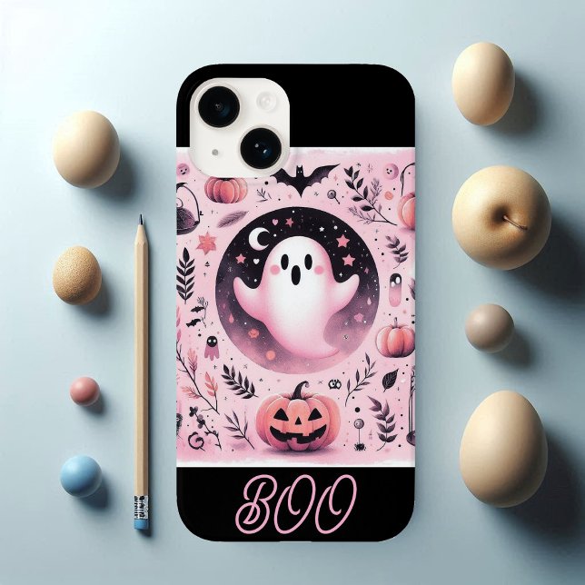 Funky Friendly Boo Spooky Jack o lantern Pastel (Funky Friendly Boo Spooky Jack O Lanterns Pastel Case-Mate iPhone Case)