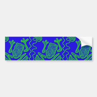 Funky Frog Colorful Toad Kids Doodle Art Gifts Bildekal