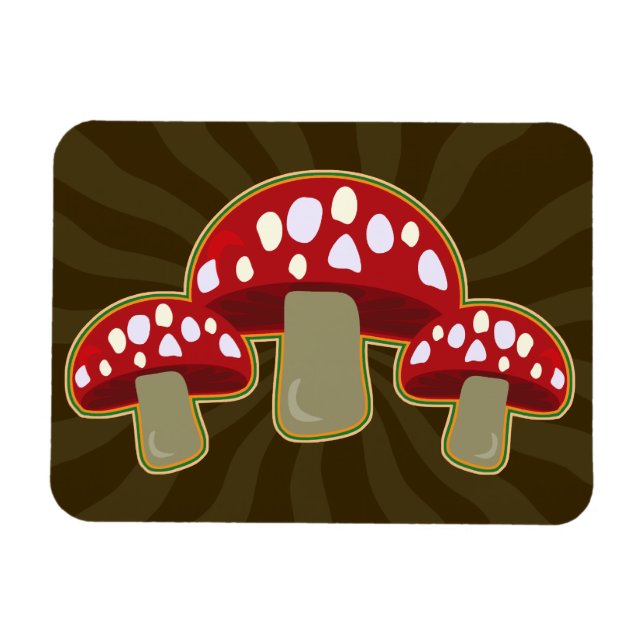 Funky Fungi Svamp Magnet (Horisontell)