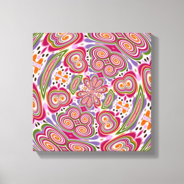 Funky Fungus: Psilocybe Cubensis Canvastryck (Framsida)