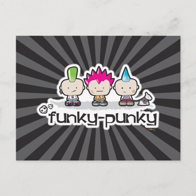 Funky-fylligt vykort (Framsida)