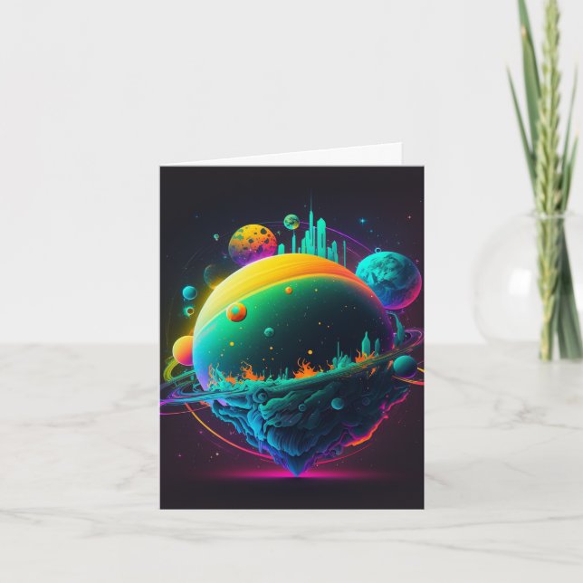 Funky Galaxy Kort (Framsida)