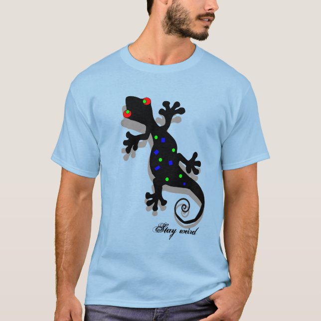 Funky Gecko för manar Tee (Framsida)