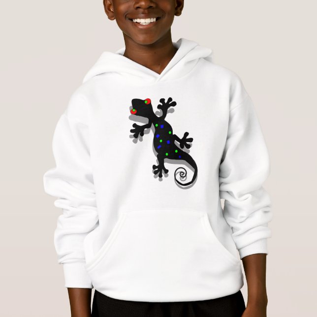 Funky Gecko Sweatshirt för barn Tee (Framsida)
