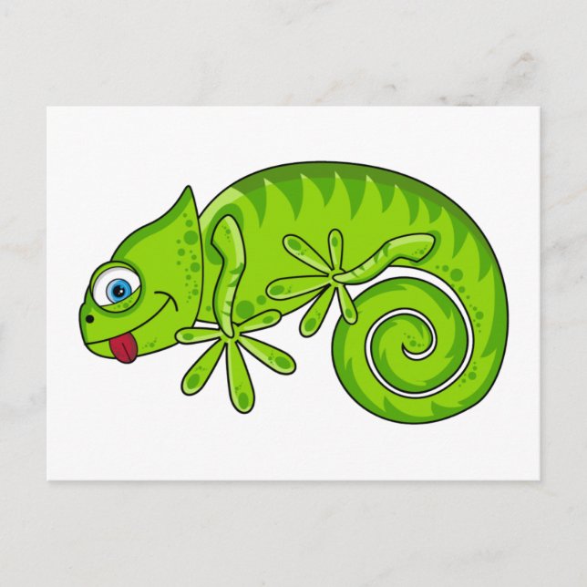 Funky Gecko vykort (Framsida)