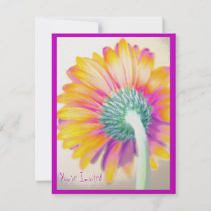 Funky Gerbera Inbjudningar