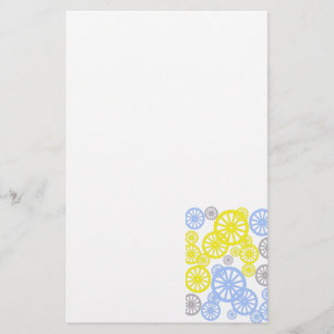 Funky Glad Hjul Cirkel Mönster Produkt Brevpapper