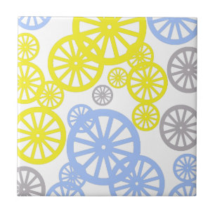 Funky Glad Hjul Cirkel Mönster Produkt Kakelplatta