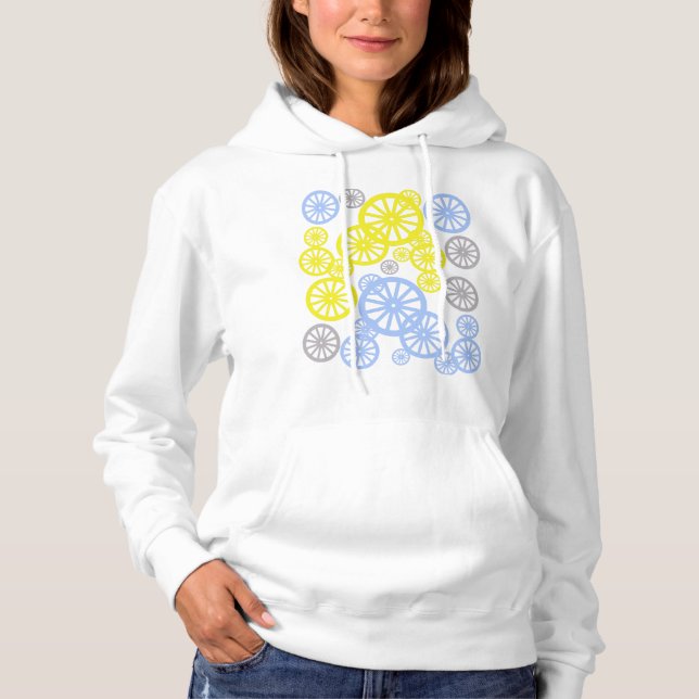 Funky Glad Hjul Cirkel Mönster Produkt T Shirt (Framsida)