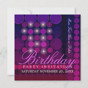 Funky Gnistra Disco Party Birthday-inbjudningar Inbjudningar