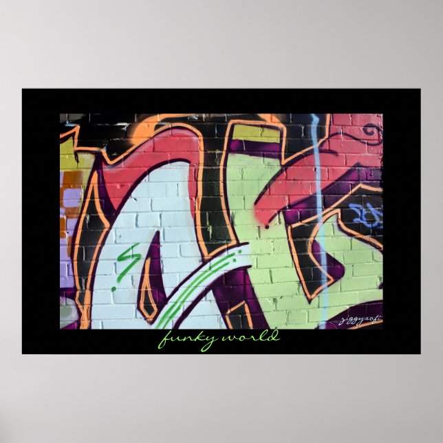 funky graffiti poster (Framsidan)