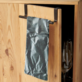 Funky Grått Faux Wrinkled Mönster 4Amie Kökshandduk