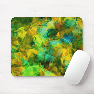 Funky Greens Modern Abstrakt Design Musmatta