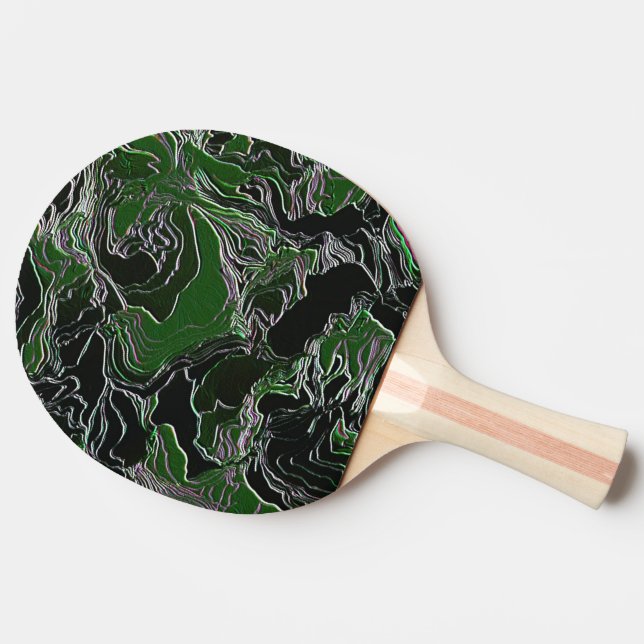 Funky Grön Kamouflage Pingisracket (Sidan)