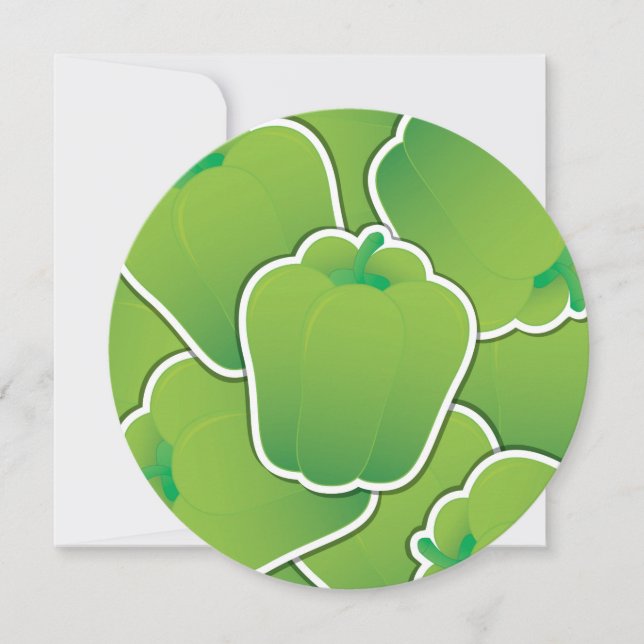 Funky grönt pepper (Framsida)