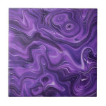 Funky Groovy Snyggt Lila Kurvor Marble 6-6 Kakelplatta<br><div class="desc">Tittar du vara lite annorlunda och originell? Denna moderna funky, lila marmor Mimic kurvor print wall ceramic tile är precis vad du behöver. Finns i två storlekar: 4, 25 x 4, 25 och 6 x 6 tum. Observera att detta är ett platt färg-tryck och inte en marmorsten. Pressa upp köket,...</div>