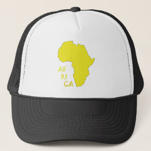 Funky gul Afrika-karta Keps