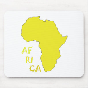 Funky gul Afrika-karta Musmatta