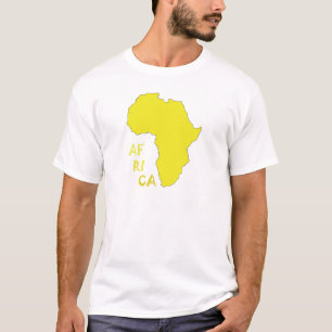 Funky gul Afrika-karta Tröja