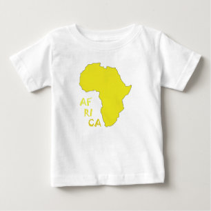 Funky Gult Afrika Karta Tröja