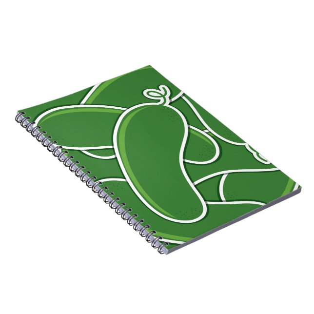 Funky gurka anteckningsbok med spiral (Högra Sidan)