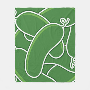 Funky gurka fleecefilt