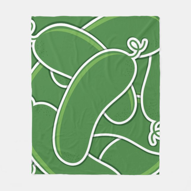 Funky gurka fleecefilt (Framsidan)