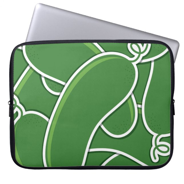 Funky gurka laptop sleeve (Framsidan)