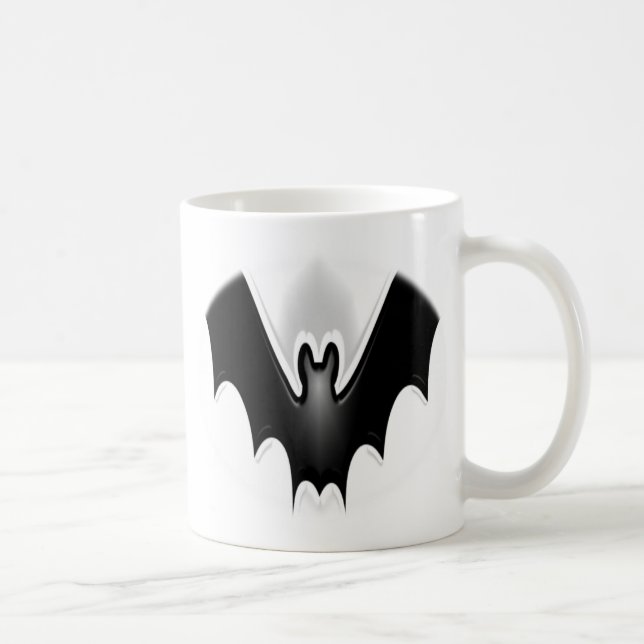 Funky Halloween Fladdermus-taloky Kaffemugg (Höger)