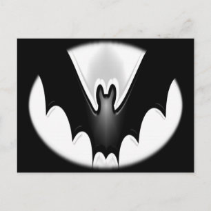 Funky Halloween Fladdermus Vykort