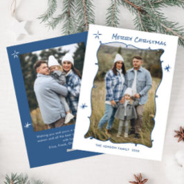 Funky Hand plockade Scribble Retro jul 2 foto Julkort